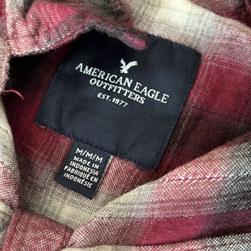 American eagle flannel shirt. Size M. - Picture 2 of 3